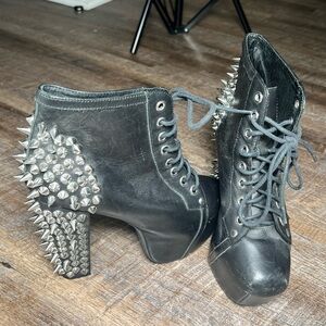 Jeffery Campbell Spike Bootie Heels 7.5